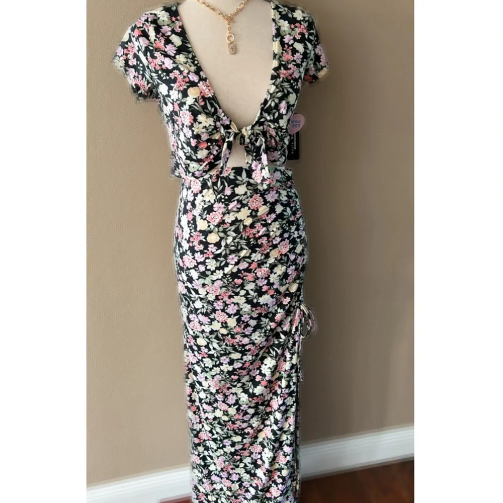 Floral print crop top and skirt set - Picture 10 of 10
